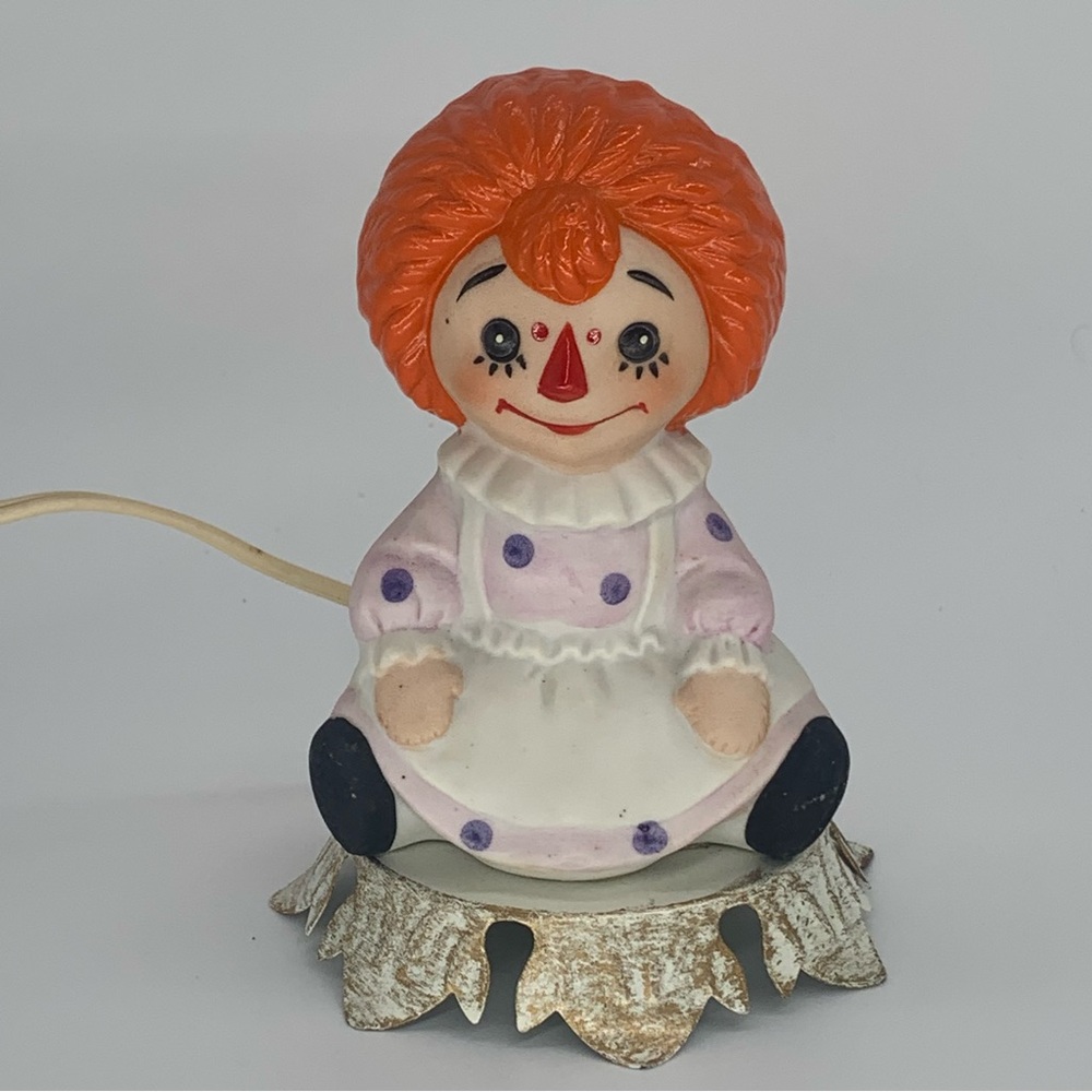 Vintage Raggedy Ann night light